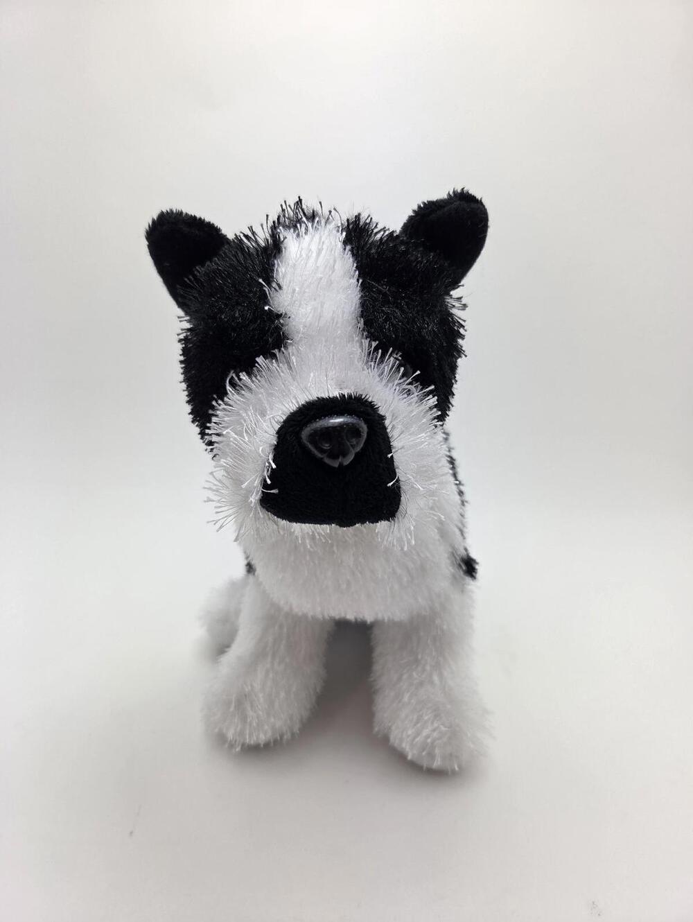 Adorable Vintage Webkinz Boston Terrier Dog Plush with No Tag/Code (8 inch)